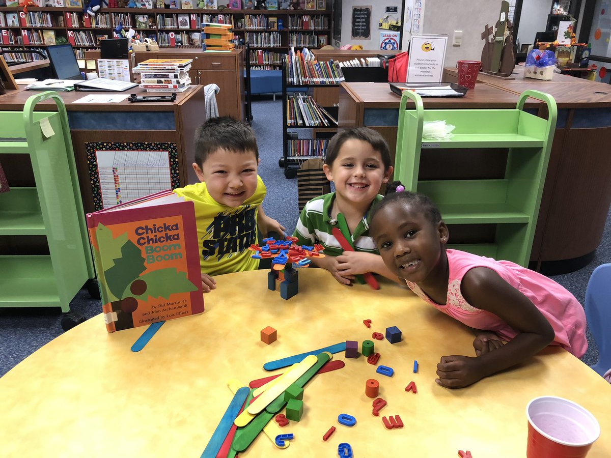 heather_janek's tweet image. Kindergarten built coconut trees today and counted how many letters they could hold!! @LindseyElem #makerspacefun