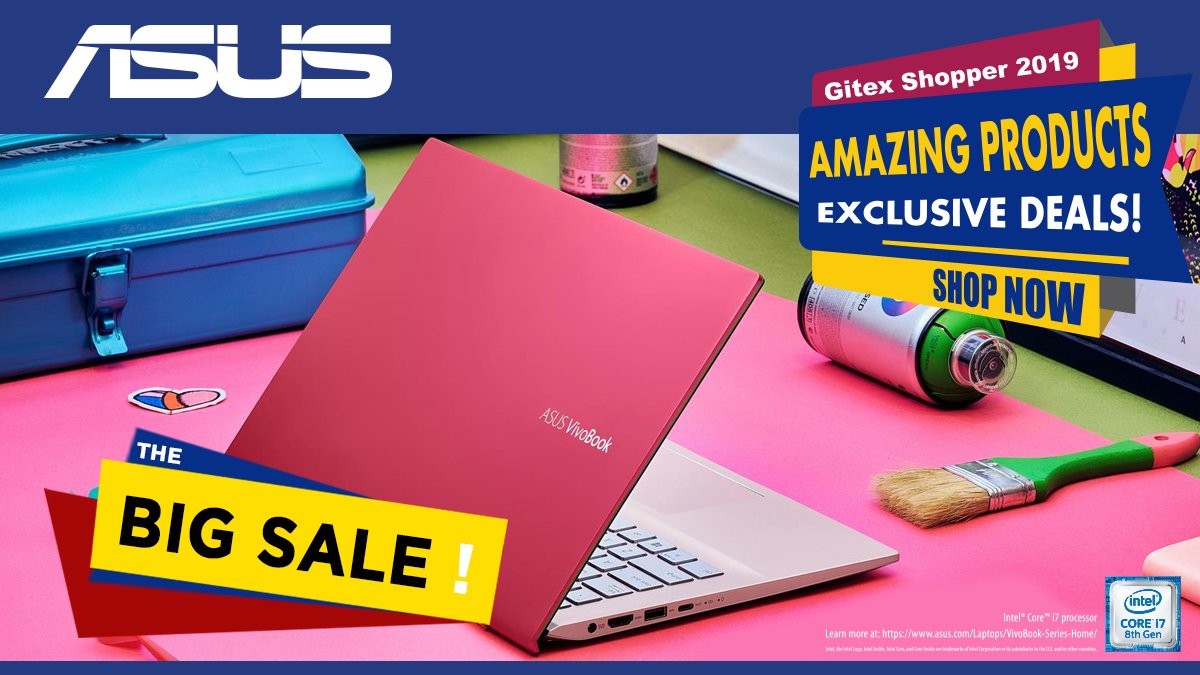 🏃‍♂️RUN TO #GitexShopper NOW!!!🏃‍♂️
🎁HOT DEALS on the entire #ASUS notebook line up with great discounts🔥
Who loves this col colors?
#Gitex2019 #VivoBookS #S431