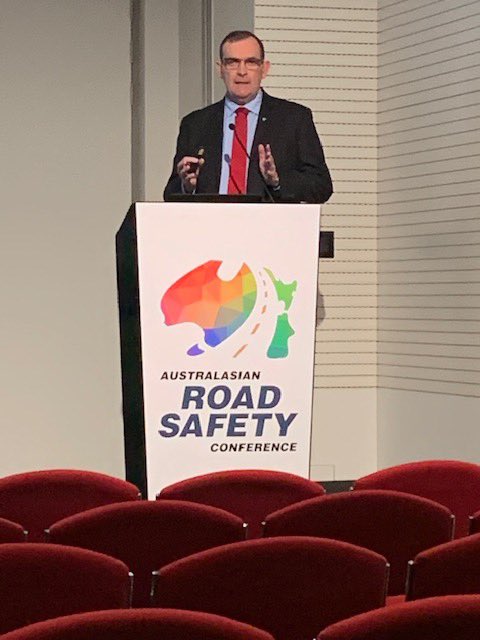 A/Commissioner Michael Keating of QPS presenting on Australia’s second generational approach to roadside drug testing #ARSC2019