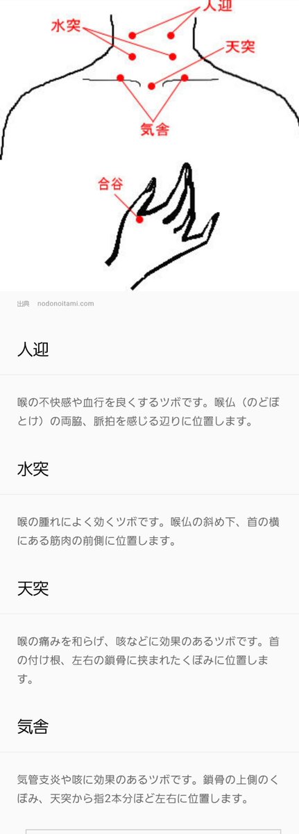 すずこ 光一さんが鎖骨の間を押してたとレポされてたのでググってみた 天突を押してたのかな 喉良くなってきて良かったぁ