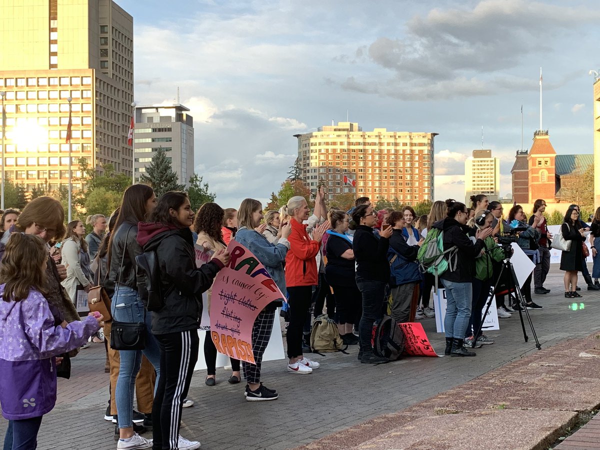 cathmckenna's tweet photo. As a mother of young girls, it is important that they and all girls and women feel safe walking alone at night! I’m #TakingBackTheNight in #OttawaCentre for them with @CalacsOttawa and @OCTEVAW who advocate for woman’s rights, and to end violence against women. #ConsentCulture https://t.co/wJEQIN69IS