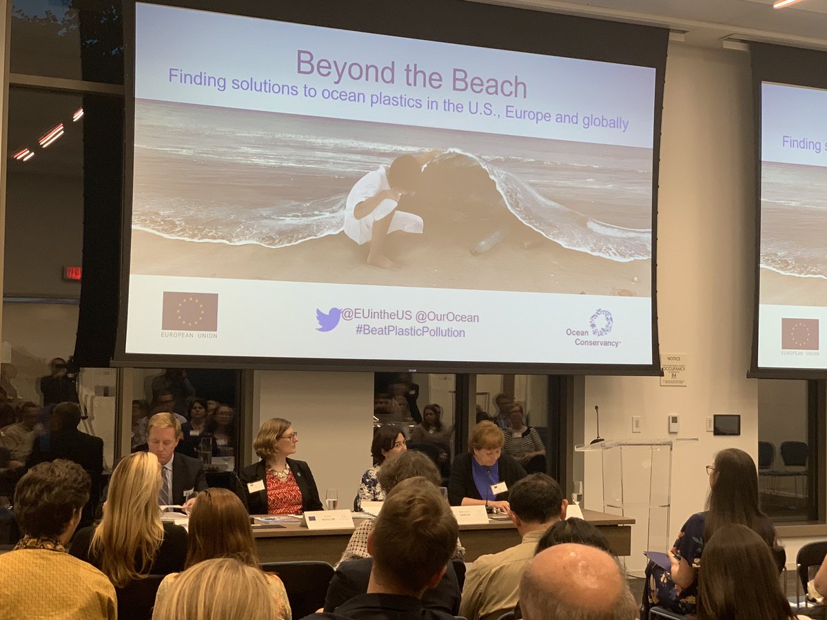 juliaroberson's tweet photo. “Bans are one important piece of the suite of solutions necessary to tackle [#oceanplastic]...helping shine a spotlight on our consumption patterns.” - @EmilyWoglom of @OurOcean on the need for a RANGE of solutions given the magnitude of this problem #BeatPlasticPollution https://t.co/rFkb8wE1Op