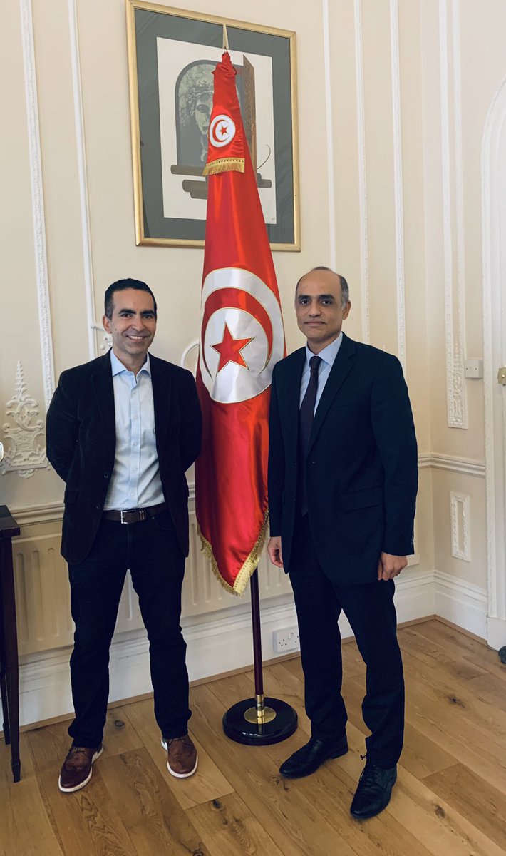 NBKhedher's tweet image. Meeting with Karim Beguir, CEO of #Instadeep, a Tunisian startup delivering worldwide unique AI solutions. He has just returned from Tunisia where he supervised &quot;The AI Hack 2019&quot; which was the biggest ML/AI event ever organised in Africa (over 1000 participants) #aihacktunisia