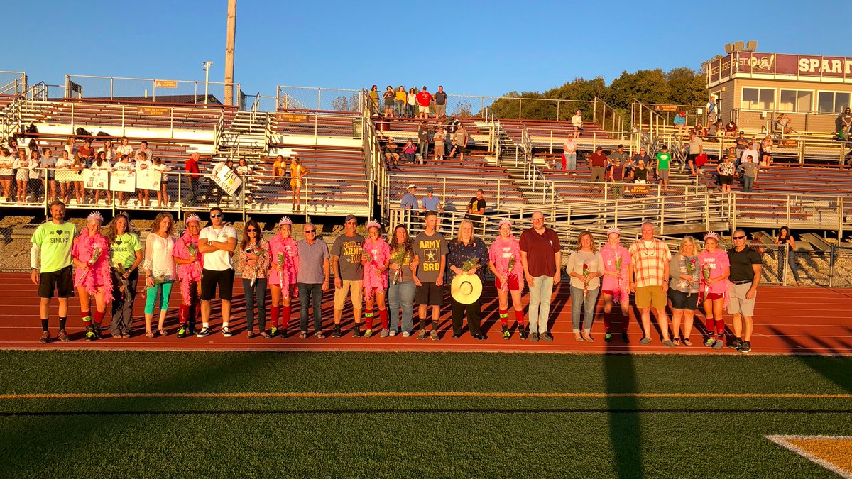 TurpinSpartans's tweet photo. SENIOR NIGHT! Good luck girls! Thank you for a GREAT 4 years! #TheyOwnIt #WinTheDay @_thssoccer https://t.co/C81N0ziId5
