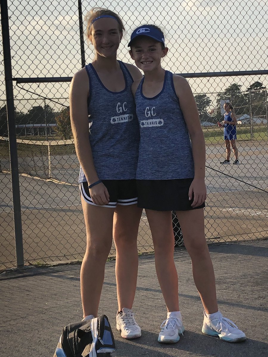 CEJTaylor's tweet photo. @gcms_athletics Proud of our GCMS team! Harley is undefeated in singles. Rylee/Harley have two straight wins in doubles. https://t.co/78YRkGKMDl