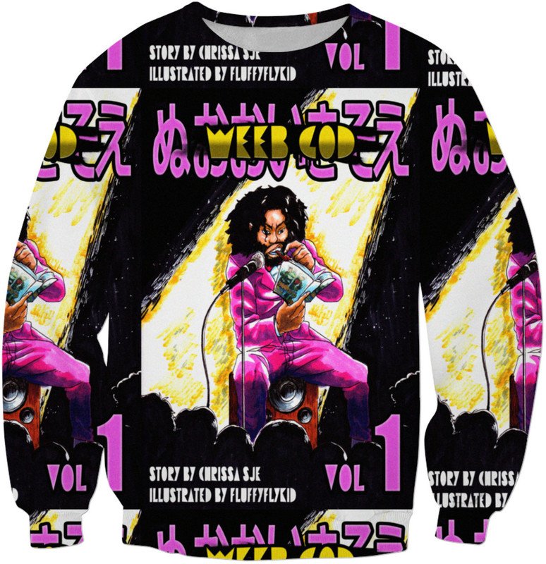 ChrissaSJE's tweet photo. come one, come all, #WeebGod sweaters available all fall! https://t.co/WRiVJWbOw0