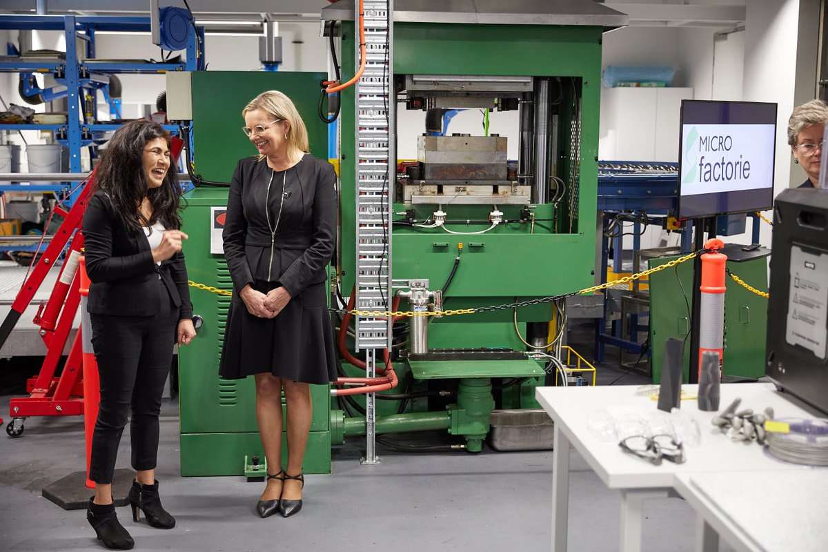 Our Director @VeenaSahajwalla hosted Minister @sussanley in various discussions about the importance of developing a #circulareconomy