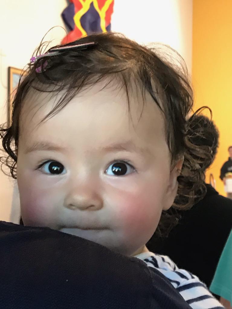SPoplos's tweet photo. Part of our story is what we are grateful for even OUTSIDE the classroom. :) 
Take a look at this little cutie! She's our granddaughter.  It takes everything to keep me from stealing her from her parents. Lol
#carrcroftstory #carrcroftfriends https://t.co/VbwrqE6r4I