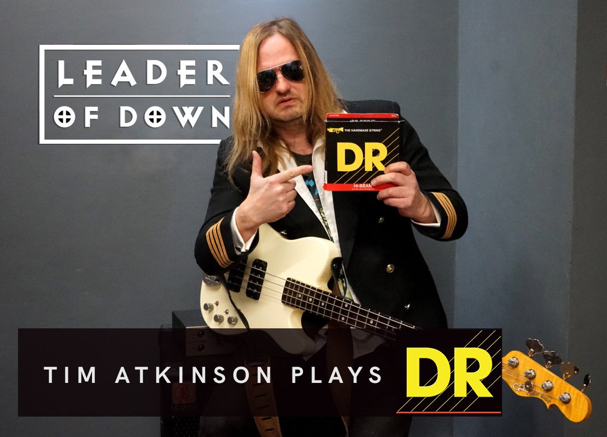 leaderofdown's tweet photo. Thank you to DR strings for their amazing support and fantastic strings. Catch us in tour with Phil Campbell and the Bastard Sons later this year. #DRstrings https://t.co/hESU24qAbD