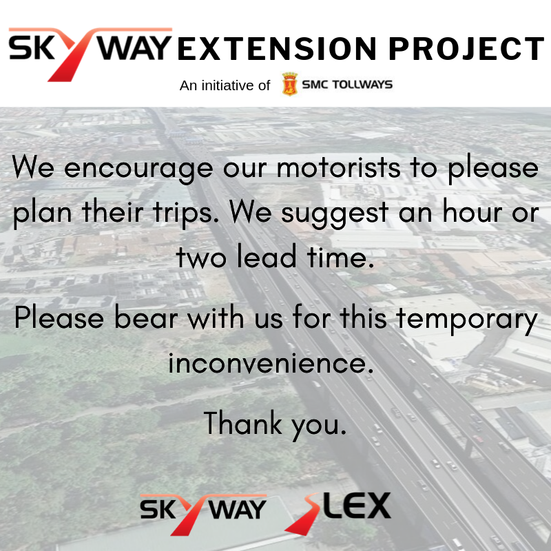 OfficialSLEX's tweet photo. #Skyway #SLEX #SMCTollways https://t.co/fE2r8A0djJ