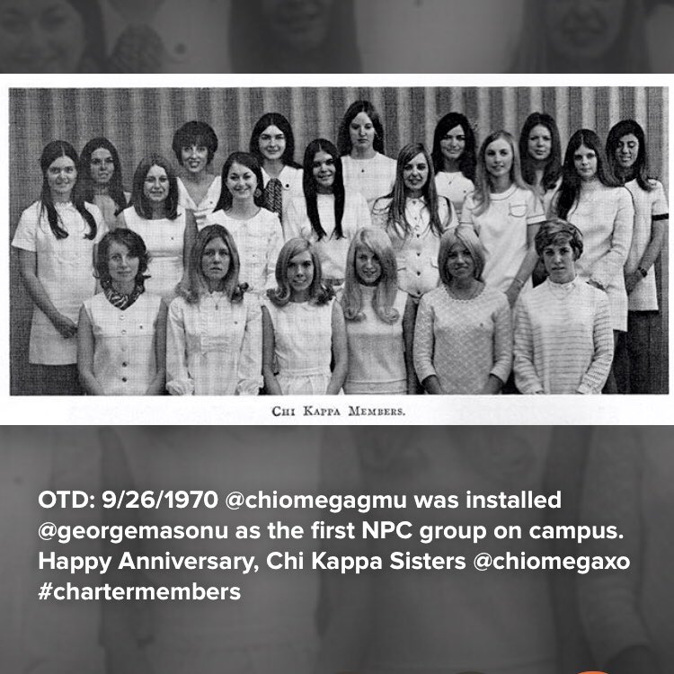 Happy Anniversary to our Chi Omega Sisters <a href="/chiomegagmu/">GMU ΧΩ</a> <a href="/GeorgeMasonU/">George Mason University</a> <a href="/gmupanhellenic/">Mason Panhellenic</a> <a href="/GeorgeMasonNews/">George Mason News</a>
