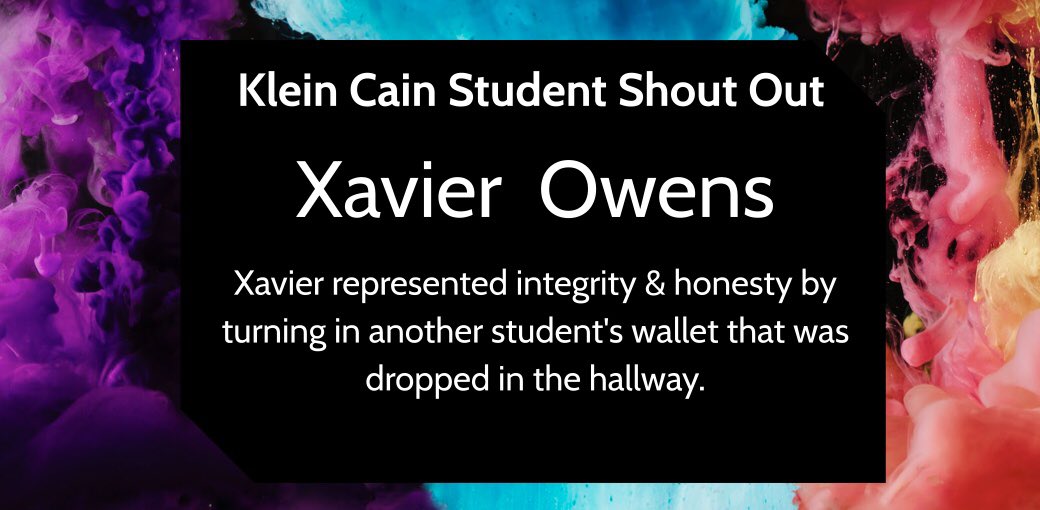 KCainHoops's tweet photo. Great leader on the court and a better young man off the court! Way to represent the program X! 🤝🏀 @xavier_owens @CAIN_ATHLETICS @KleinCain @KleinISD https://t.co/7DXgw7dTzS