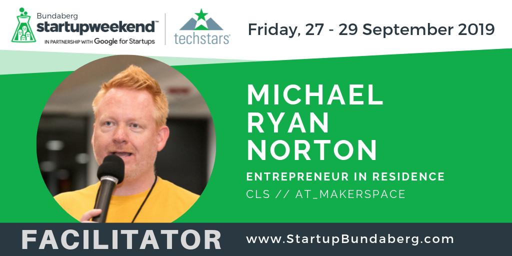 Meet Michael Ryan Norton, Startup Weekend Facilitator - Learn more about @TheRedHype and get your tickets today to Startup Weekend Bundaberg 2019, this weekend 27 - 29 September! - buff.ly/2m7RzYo #swbundy2019 #swbundy #techstars #startupweekend