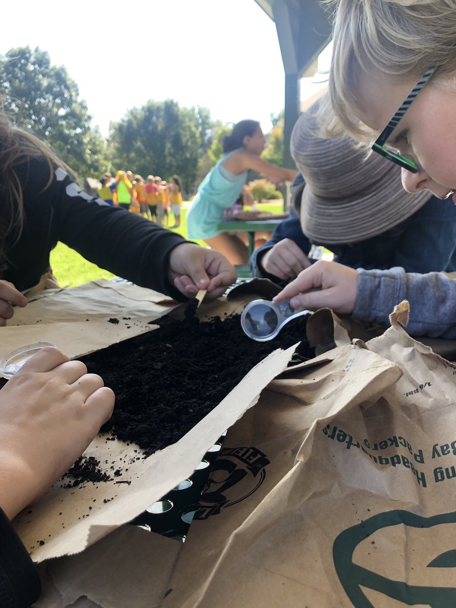 MissMegHartzell's tweet photo. FUN in the SUN ☀️ Students looked through the compost and identified the decomposers they found 🍄🐛 #compost #sciencerocks #ripon5th @MrsSimacek @JanetErnst https://t.co/WGXWAsfLDO