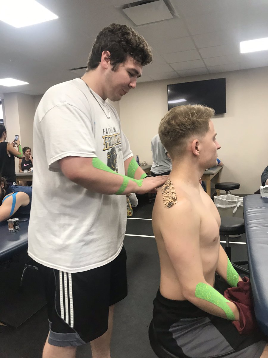 nick_stark21's tweet photo. PT Interventions Taping Lab Today. Thanks @dynamictape @TheraBand @drphilpage @DptFranu https://t.co/zkHfVPnjX2
