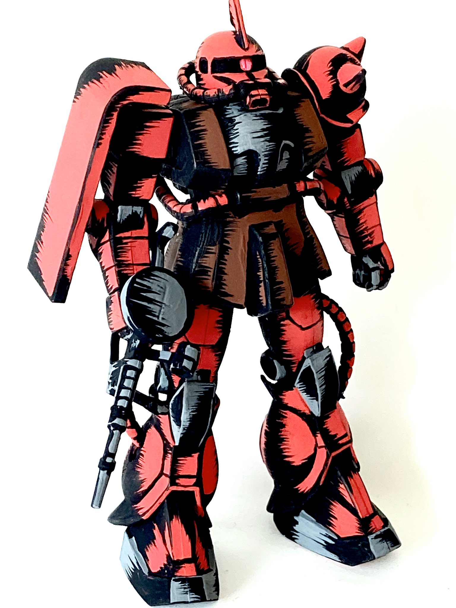 تويتر J على تويتر 1 144 シャア専用ザク アメコミイラスト風です イラスト風模型 ガンプラ T Co Amromgknqa