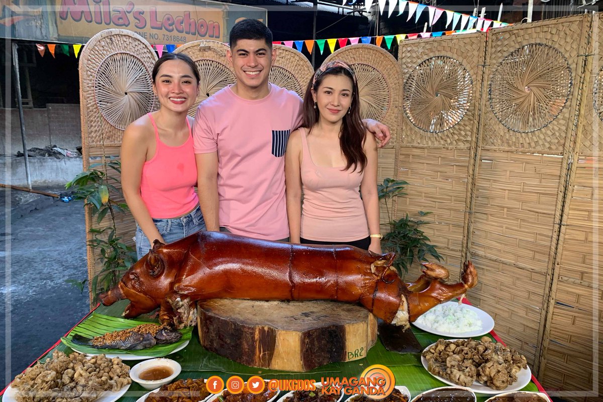 ukgdos's tweet photo. Issa lechon overload Friday!!! 😋 Siguradong matatakam ang lahat dahil dumayo ang #UKGSquad na sina Martin, Roxy, and Pat sa Lechon Capital of the Philippines sa La Loma, Quezon City! 🐷🐖 https://t.co/SuuFIWtN5w