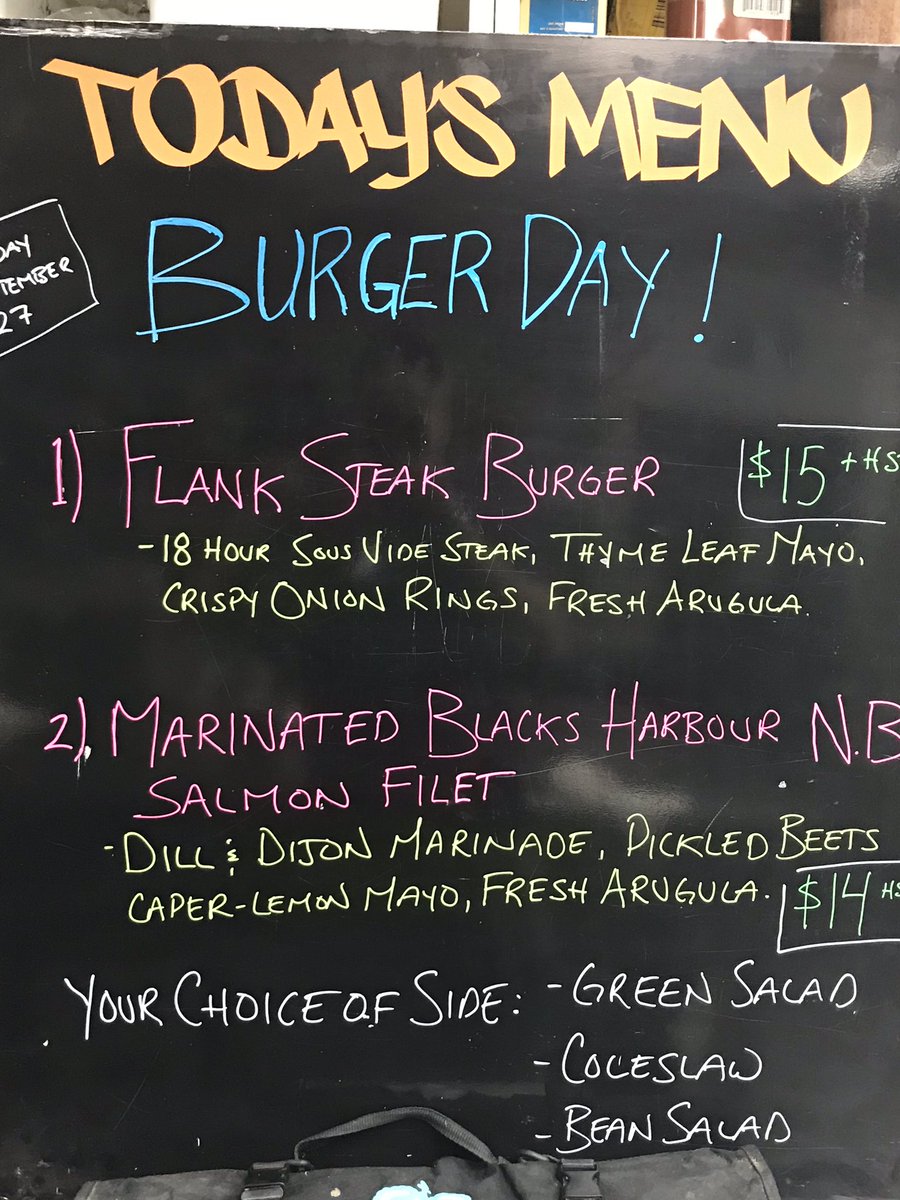 Well look at that, it’s Friday again. Come kick your weekend off with a big juicy burger for lunch. 
Queen&amp;O’Connor 11:30