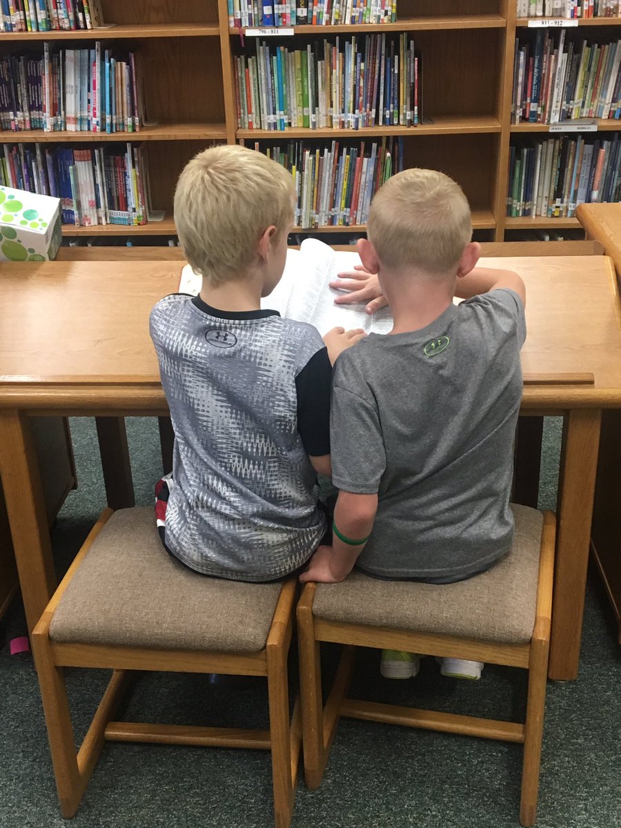 LibraryEmerick's tweet photo. So far this year we have...learned expectations, completed stations on call numbers, played library section 4 square, and found great places to enjoy a good book. @emerickelem1967 @AllderAllStars https://t.co/bqnLYrAElR