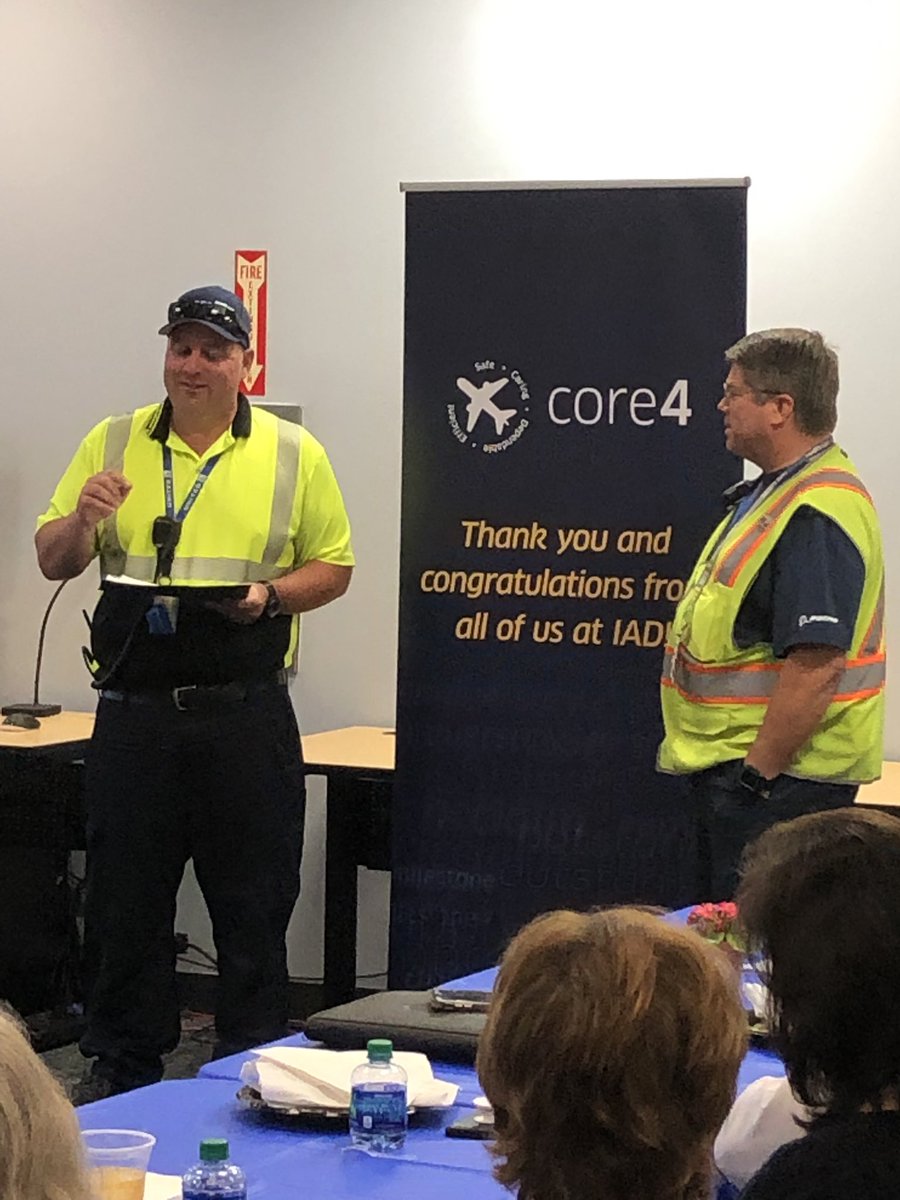 RSE Stacy Bradley being recognized for his commitment to being #core4dependable at IAD monthly #core4 awards luncheon. Well-deserved!! @weareunited #beingunited @OmarIdris707 @BUZZBEAA @HendyGeorge