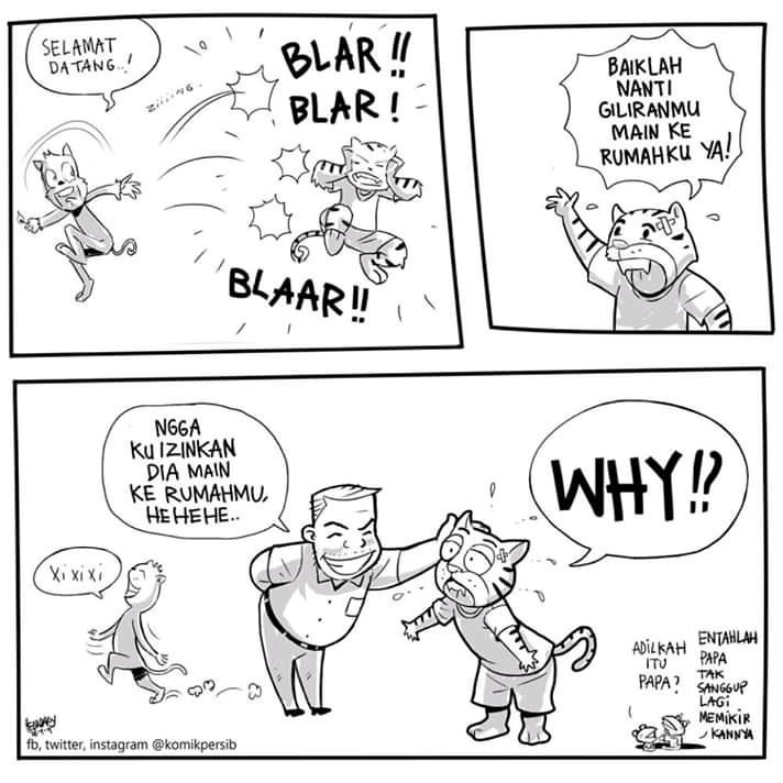 Selamat pagi,
Pagi yang aneh saat maung katempuhan buntut maung.