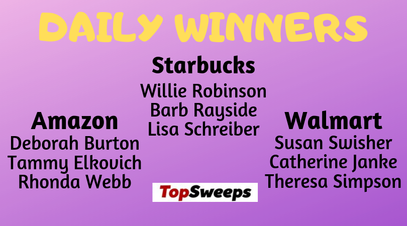 topsweepsprize's tweet photo. Another day, another round of winners ๐Let's all say congrats!!
#EnterToWin our ๐ฐ$500 VISA GIFT CARD GIVEAWAY!! ๐ฐ
Winners chosen TOMORROW!!! ๐ฑ๐ฑhttps://t.co/clj4ck697m
#TSGiveaways #TSSWinners #Winners #Giveaway #Fbgames #MysteryGames #TopSweepsWinners #DailyWinners https://t.co/RzSgniMbva
