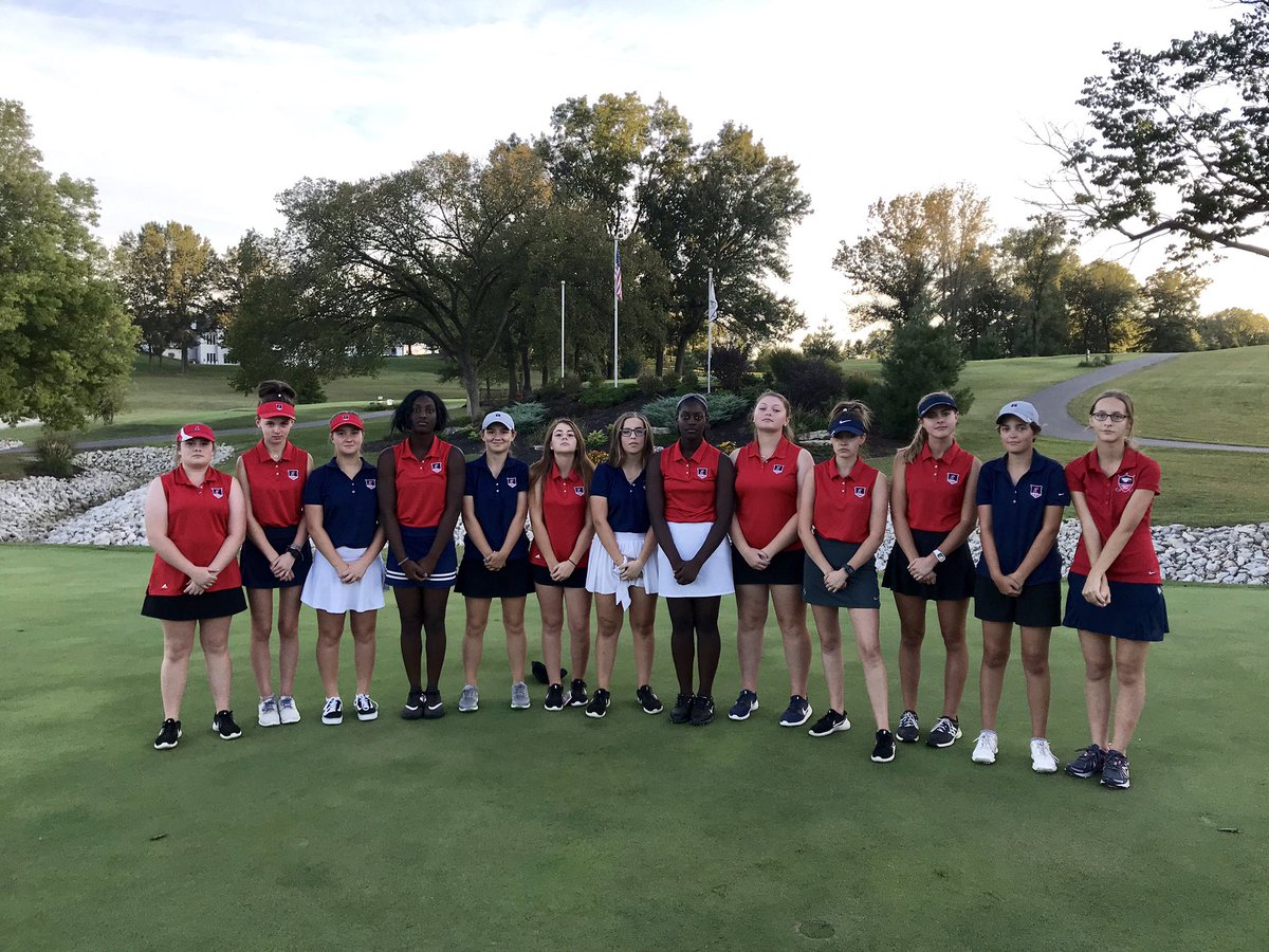 lhsgolfgirls's tweet photo. Fun tri-match today with Troy and Washington. Thanks for hosting Trojans!!! Great TEAM effort pulling out a conference win against the Blue Jays! #teamwin #postgamefun #swinghardgoyard #uncommon https://t.co/Rye4dqDu7A