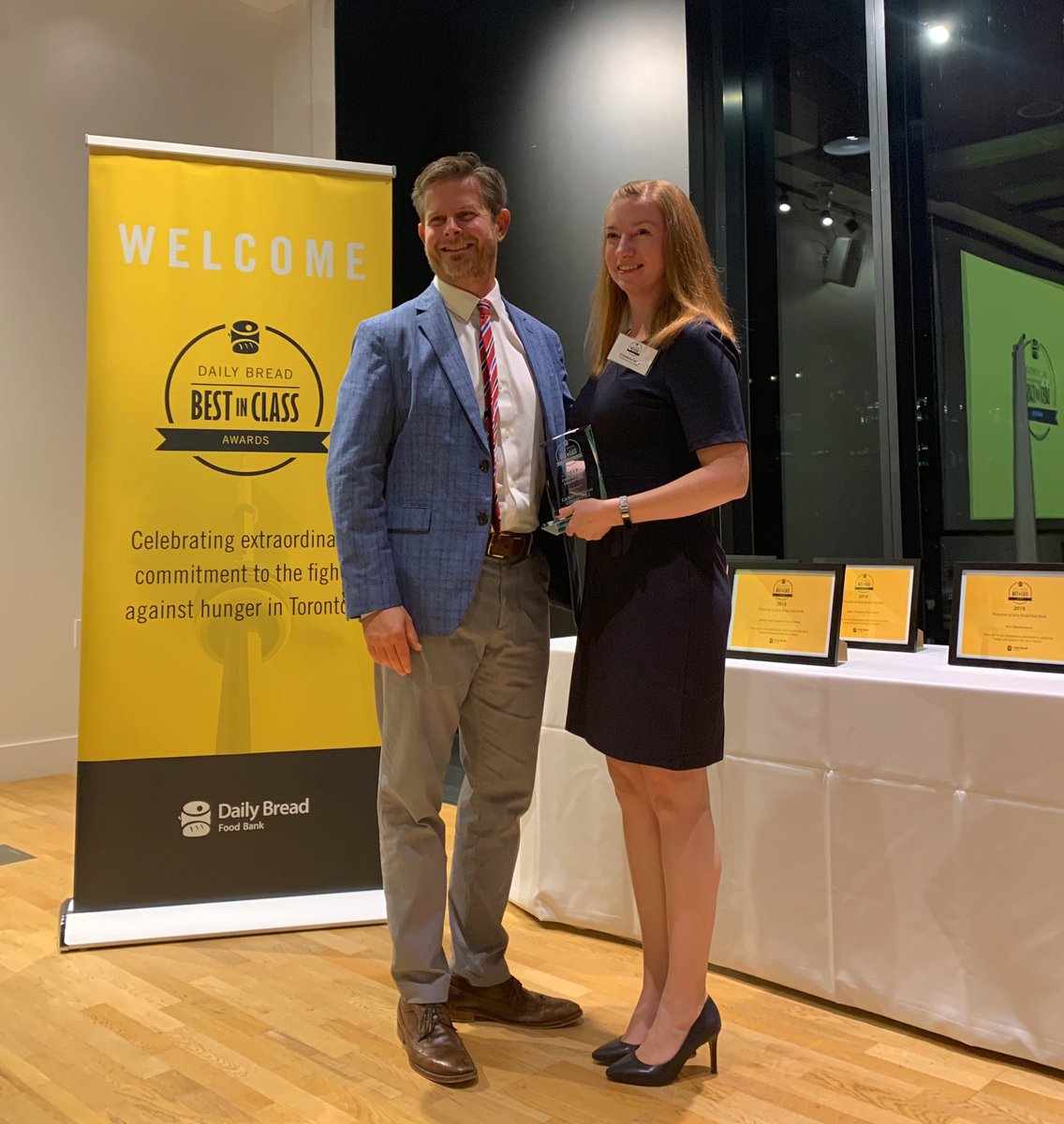 DailyBreadTO's tweet photo. A huge congrats goes out to @CanstructionTO for acquiring the 2019 Community Champion Award. This year, they managed to raise a record breaking 85,421 lbs by donating their time to build incredible structures from cans of food with donations going to Daily Bread #BestinClass19 https://t.co/GAvXkLWRXU