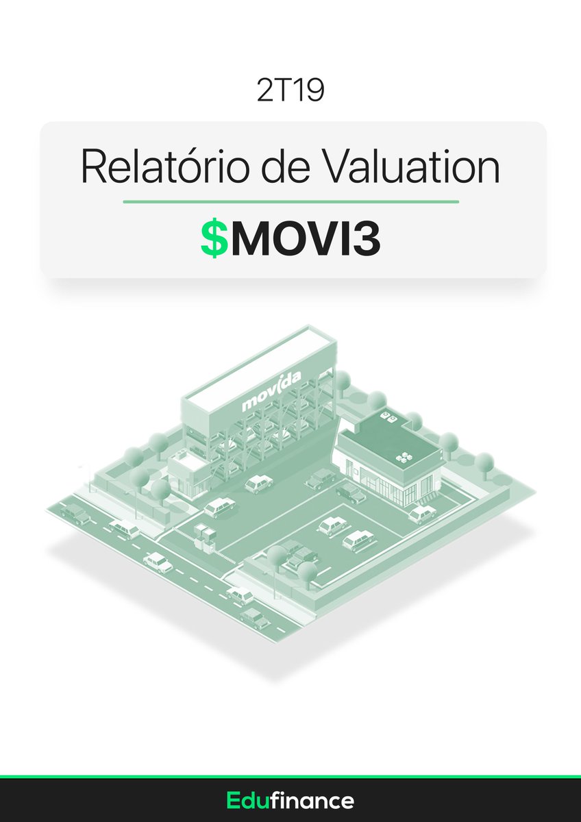 Vou disponibilizar o Relatório de Valuation da Movida (#MOVI3) atualizado (2T19) GRATUITAMENTE.

Quem quiser receber, dá um RT/comenta aqui.

Vou colocar o robô pra enviar a partir de terça-feira (01/09).

Disclaimer: não é indicação de compra, apenas meu modelo de Valuation
