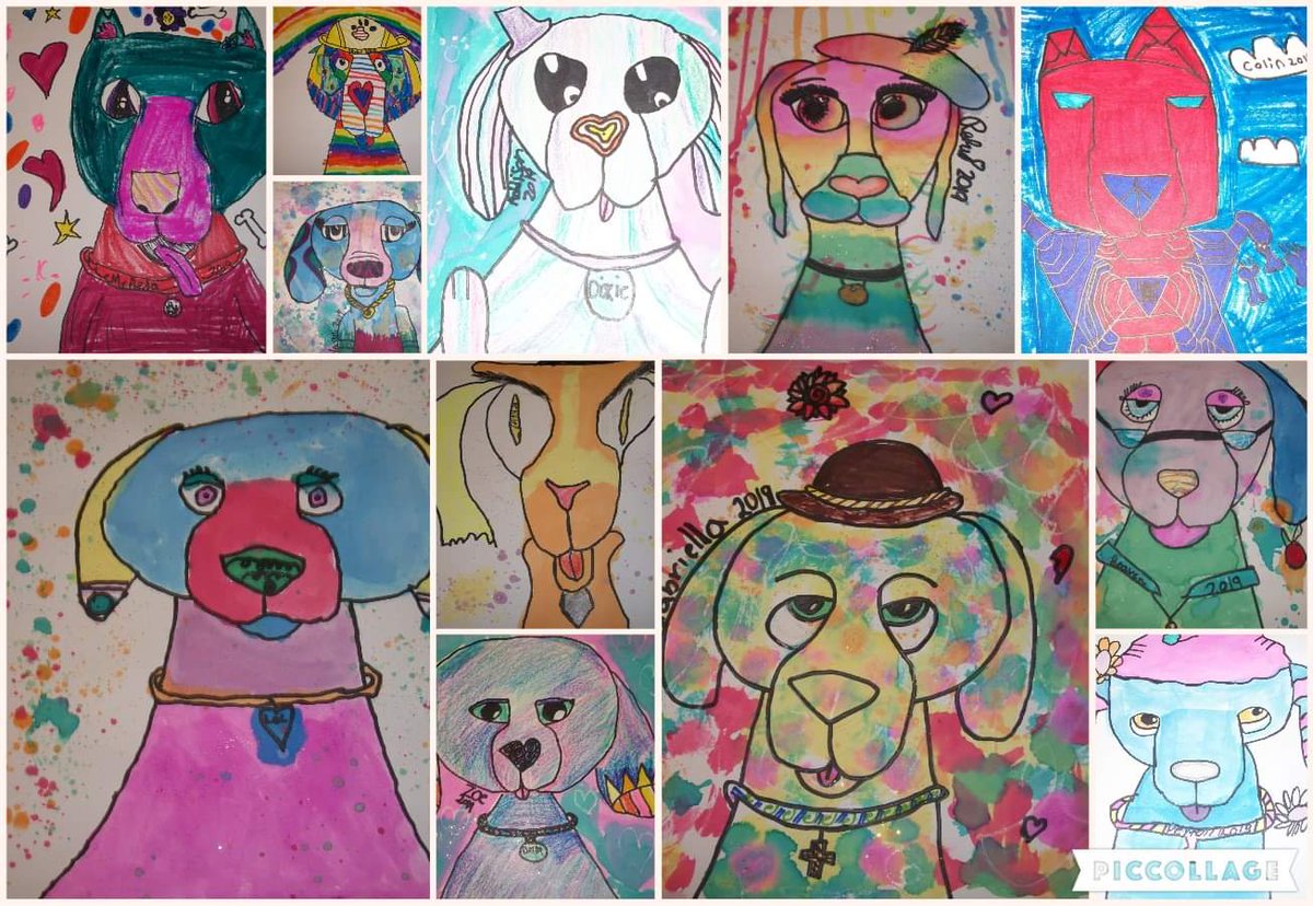 We are just finishing up some dog portraits!  Third graders are awesomely creative! <a href="/GeorgeMarksVCS/">GeorgeMarks Bulldogs</a> <a href="/WeekdayBest/">Weekday Best</a>