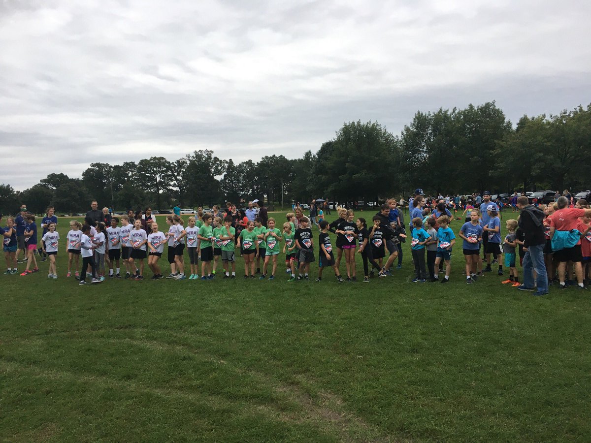 hopkinscc's tweet photo. Twin Cities Track Club kids cross country races has some familiar faces from Hopkins. Coach Kate Eggers  has many of her Hopkins elementary club team racing the 2k or 3k! How exciting for our kids. Thank you @TwinCitiesTC for hosting this special event! https://t.co/YQwYdhRstB