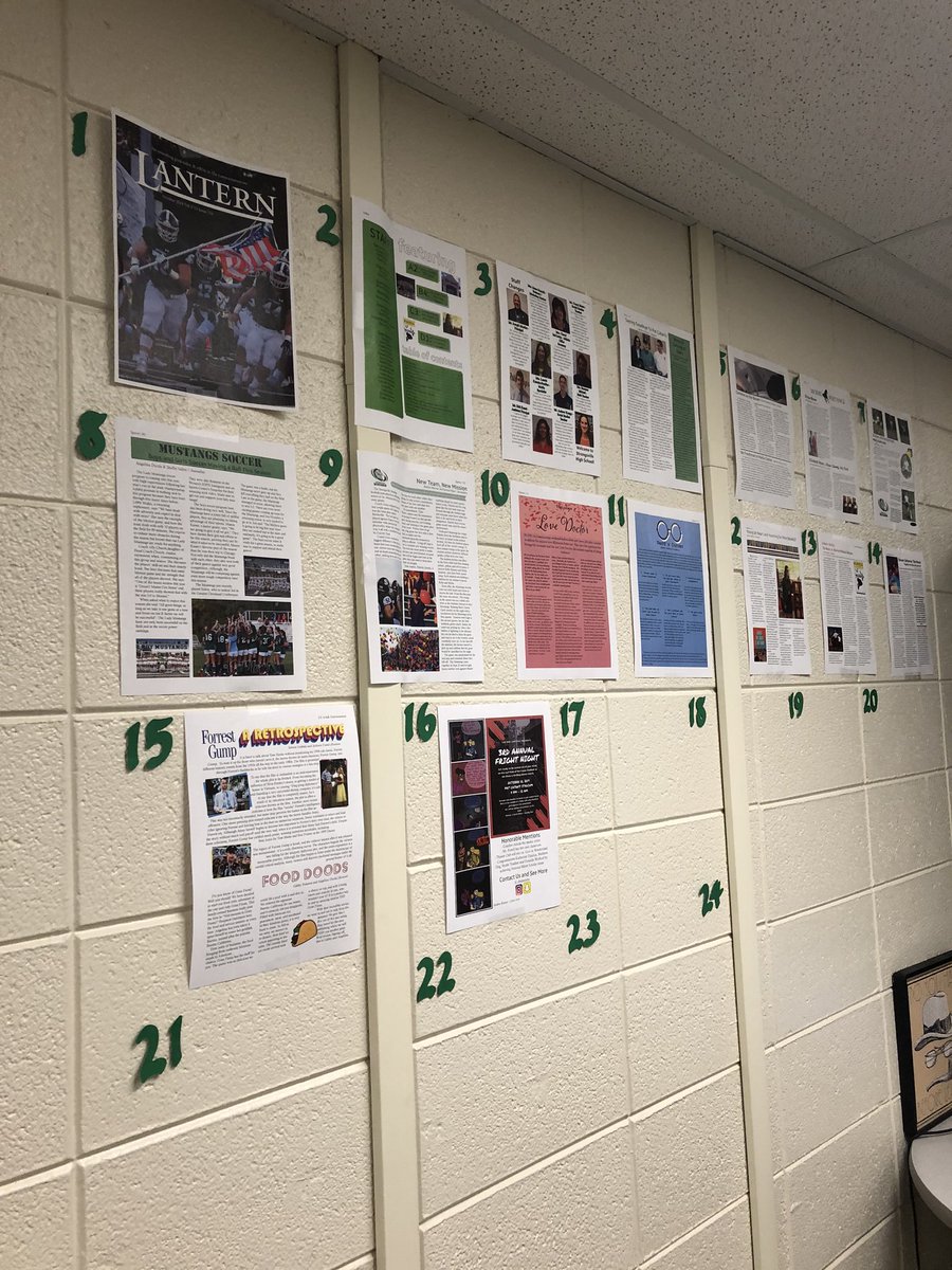 Mrs_Giaimo's tweet photo. So proud of my @_shslantern crew for finishing their first issue of the year!! They learned the skills of sourcing, interviewing, writing, drafting, revising, editing, and publishing! All in an extracurricular! Look out for copies in the media center and around the school! https://t.co/e7oTg76lir