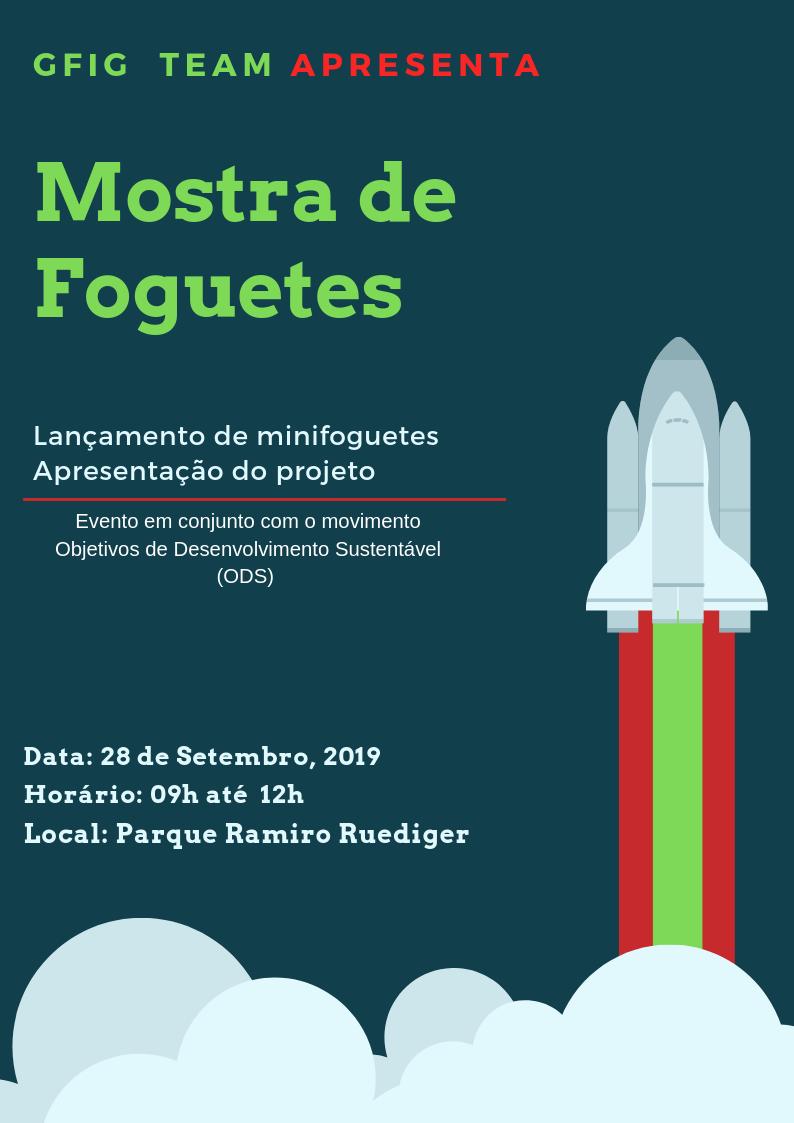 gfig_ifsc's tweet photo. E ai, galera
O GFIG estará realizando uma mostra de foguetes dia 28 de setembro (sábado), às 10:30h da  manhã. Lá ocorrerá a apresentação do projeto em forma de lançamentos de foguete de garrafa pet. 
E também no sábado, estaremos no parque Ramiro Ruediger apresentando o projeto. https://t.co/dpPOpmt9gP