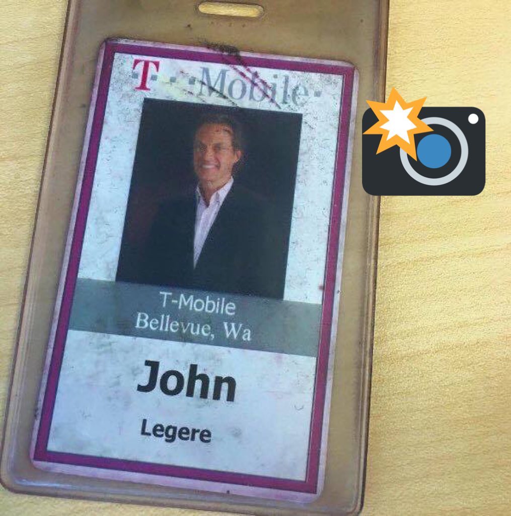 JohnLegere's tweet photo. Since I just celebrated my 7 years at @TMobile its important to look back at where it all started… me in a suit! #TBT #neveragain🙅🏻‍♂️ https://t.co/qQ344OfUcn