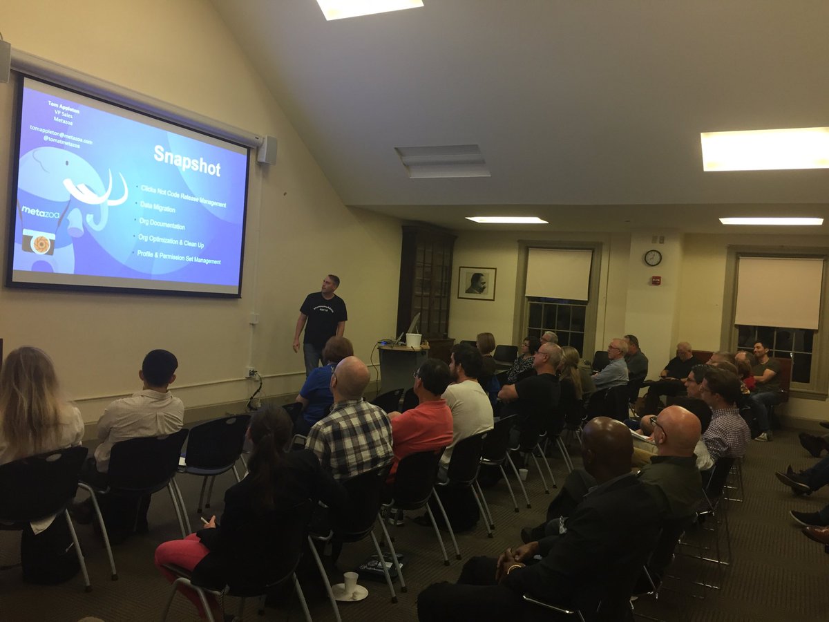 Thanks ⁦<a href="/Metazoa/">Metazoa</a>⁩ for demoing snapshot at tonight’s event with ⁦<a href="/petercoffee/">Peter Coffee</a>⁩