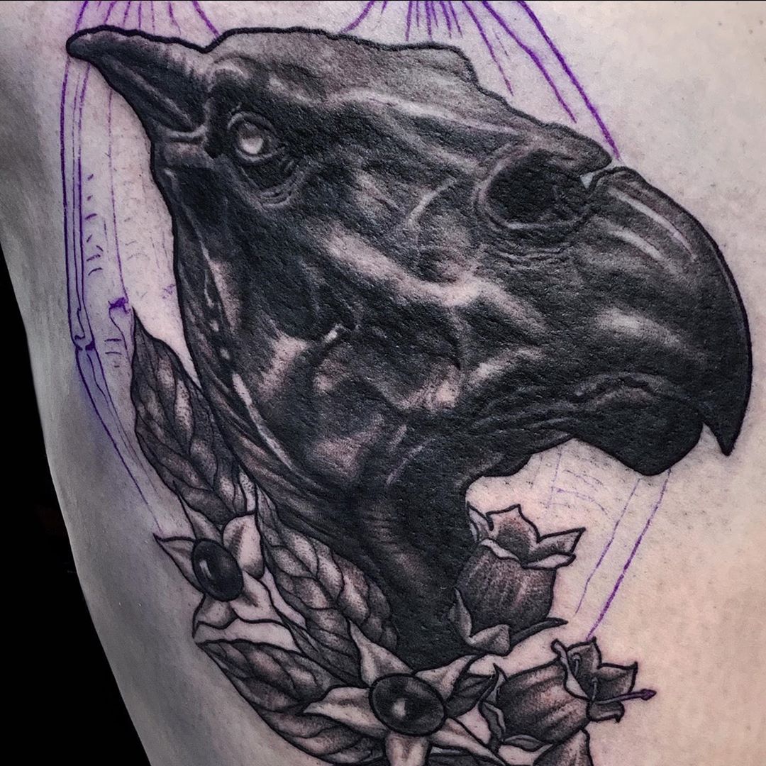 photo Thestral Tattoo murder of crows tattoo on twitter