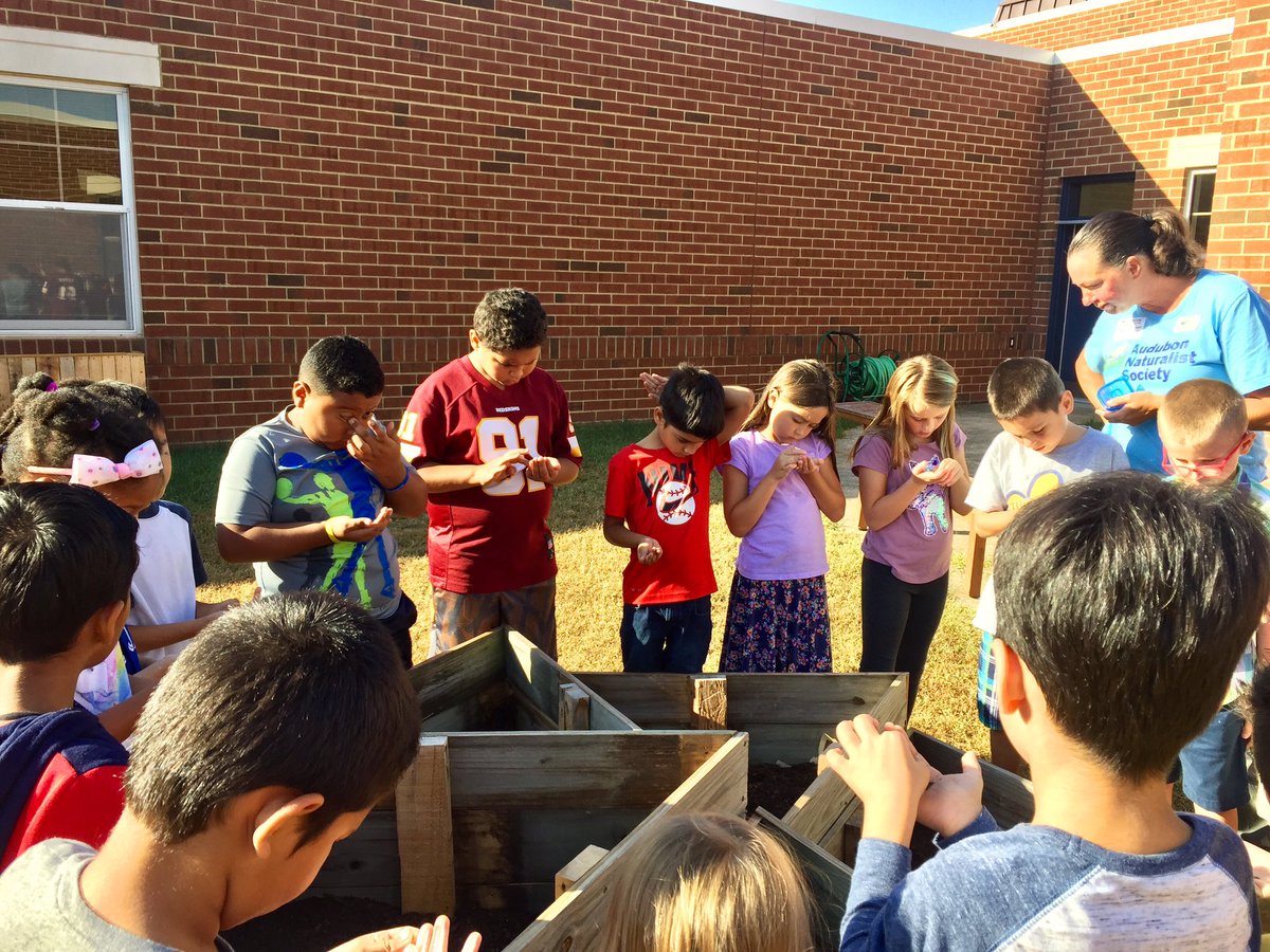 Mrs_Hazekamp2's tweet photo. Salad Science with @ANStweets! An awesome morning discussing what a plant needs to grow and what “eating the rainbow” means. We then planted our own lettuce seeds outside in the courtyard! 🥗 #saladscience #audubonsocietyofnorthernvirginia https://t.co/qmdYML7nBq