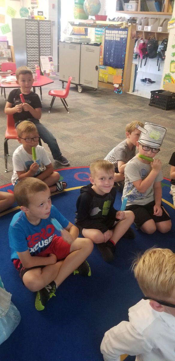 BallmcdK's tweet photo. Mr. Potato Head got all his pieces again! A popsicle party was earned. Keep up the great work room 2! https://t.co/WMotNQCcDk