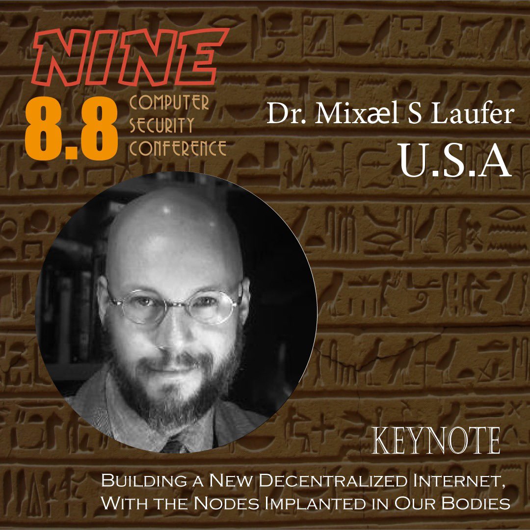 8dot8's tweet image. Como 2da #Keynote este año, después de mucho esfuerzo logramos traer a #8punto8NINE la mejor charla de la 
@DC_BHV de #Defcon27 del Dr @MichaelSLaufer 💉🦠🧪👨‍⚕️