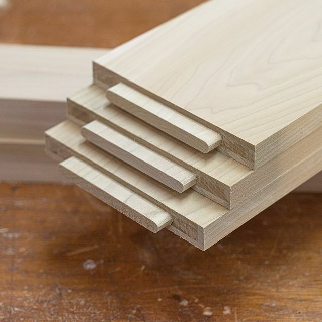 DnHandcrafted's tweet photo. I love seeing sets of parts together - something about the consistency is very satisfying. If you are curious about the process on these: I cut the shoulders of the tenons on my table saw using a sled and a stop block, then used a router jig to form the … https://t.co/o7oamDFc43 https://t.co/RaBOOkpFzU