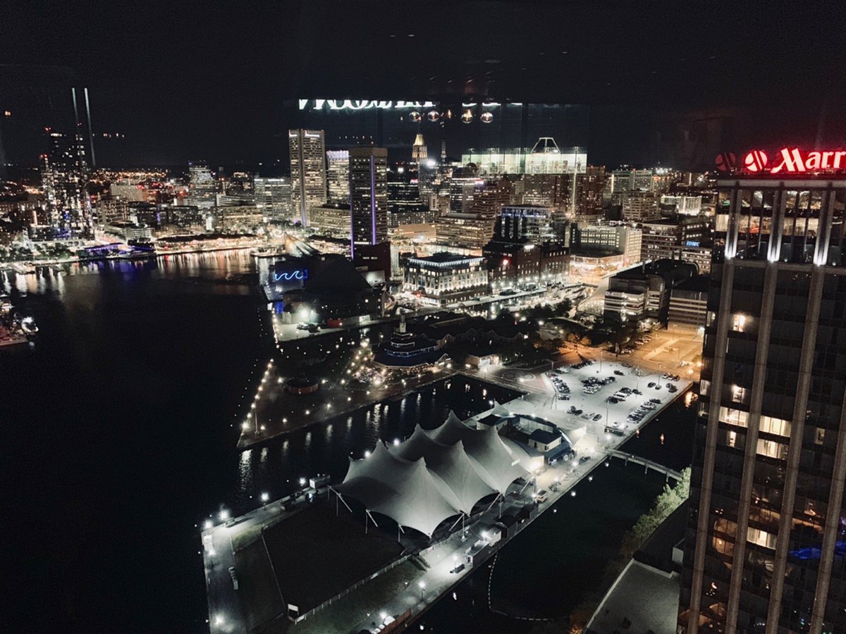 contactjeff's tweet image. Nighttime Baltimore view for #CommunicatorSummit debrief with @cbirney (@ Bygone in Baltimore, MD) swarmapp.com/c/42HDeCEX4sF