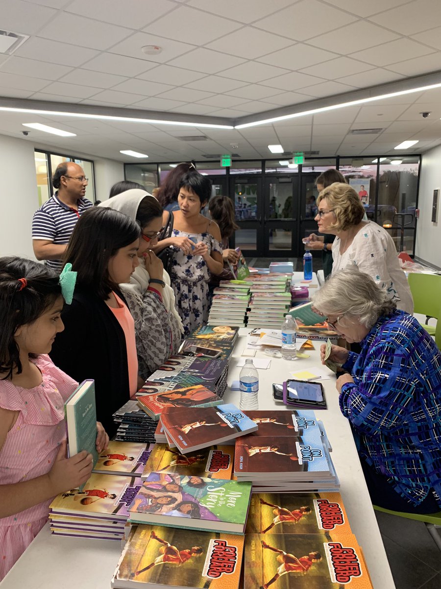 kimrupert's tweet photo. Seeing the excitement on the face of every girl, boy and parent when they get to interact with Hena Khan, author of meaningful student books: priceless❤️, and exactly why I pour my passion into @MSFabovebeyond. #greatgrants #makinglifelonglearners https://t.co/AHT7f56n4y