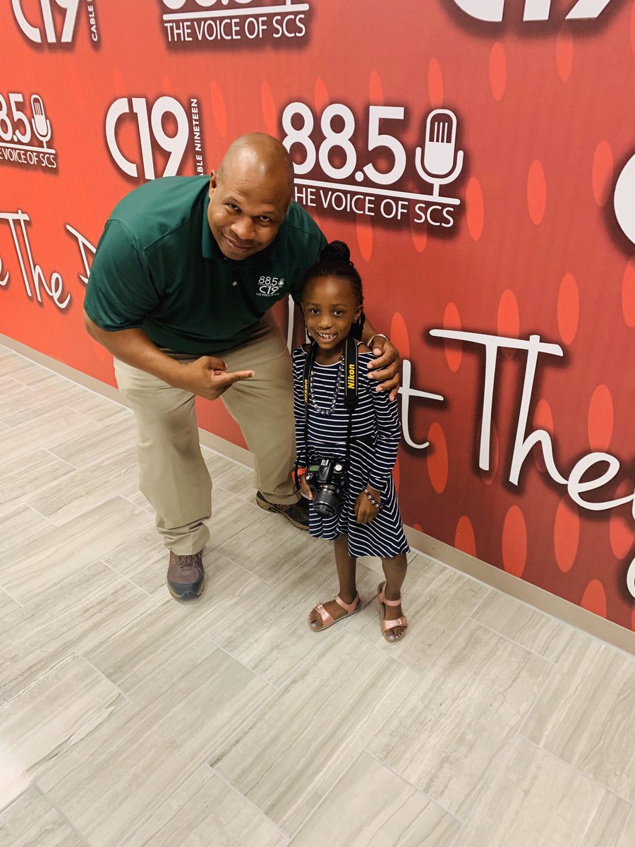 voiceofmscs's tweet image. The best photo of the year, STOREE WALTON!!! The 6yr old Clue student from Grahamwood Elementary, who is nationally known from ESPN’s The Undefeated story about STOREE on her photography skills. Thanks to her mother and grandfather for bringing her by the station today! #SCSis901
