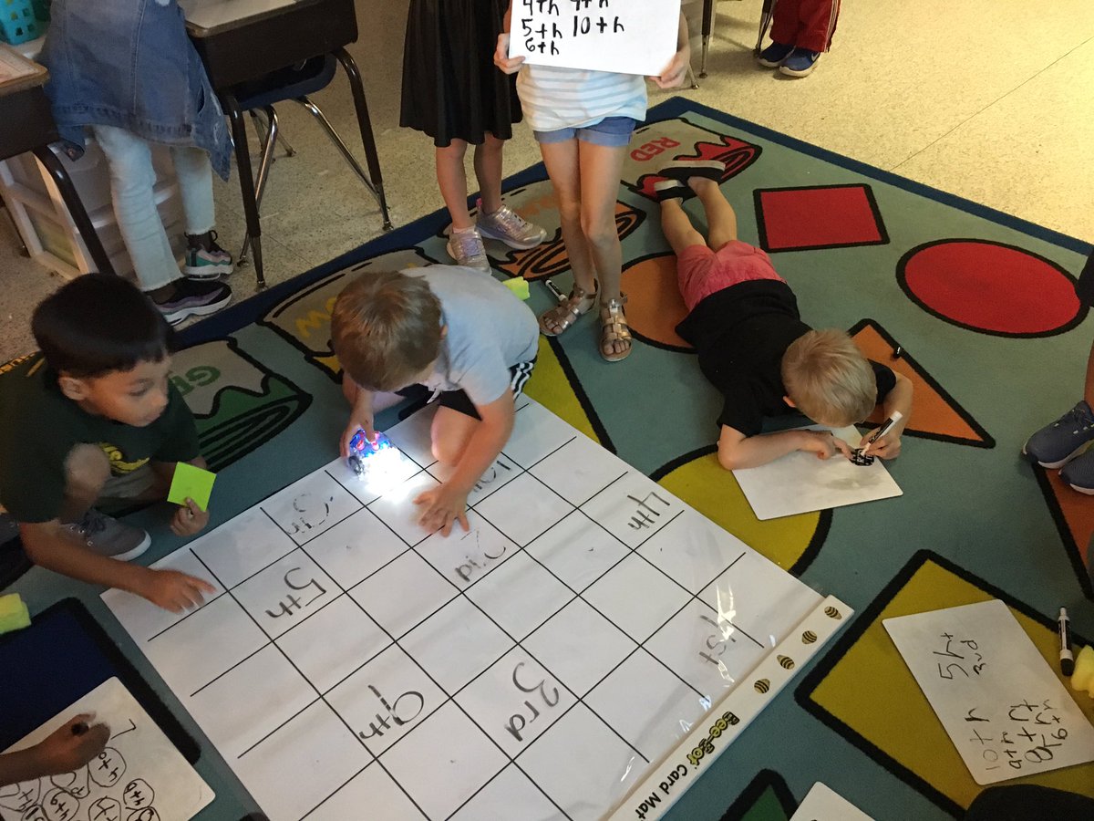 MSerrano15's tweet photo. We had so much fun coding  our Bee Bot friend to the correct ordinal position! Thanks for the idea 👍🏼@StaieInSchool  #relentlessgators #funinfirst #ordinalposition #codingforlittles https://t.co/3dxprGgfZl