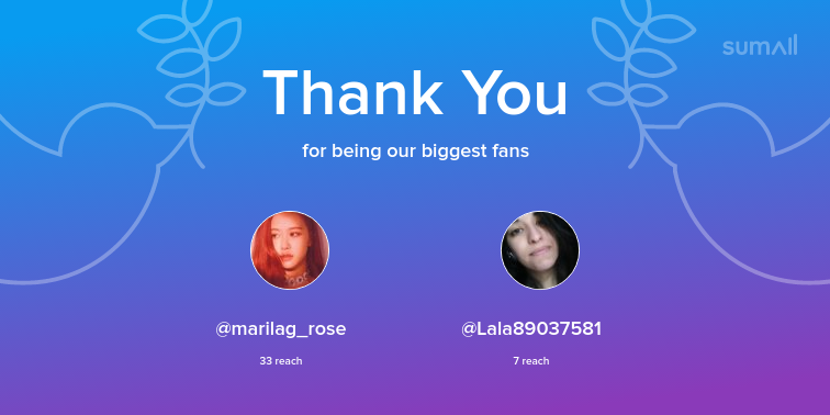 Blackpin_'s tweet photo. Our biggest fans this week: marilag_rose, Lala89037581. Thank you! via https://t.co/TJbgaZ1tAt https://t.co/qhjfZgA3JW