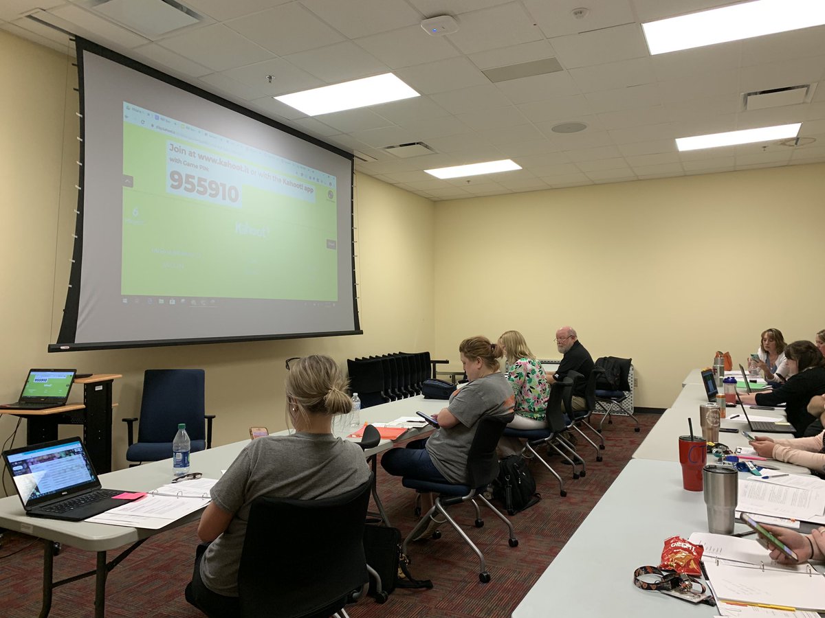 glickboymom's tweet photo. We had a great training today and got to compete with each other while applying our new knowledge! #kahoot #competitivegroup #KISDRBT https://t.co/uxV5U9bZpu