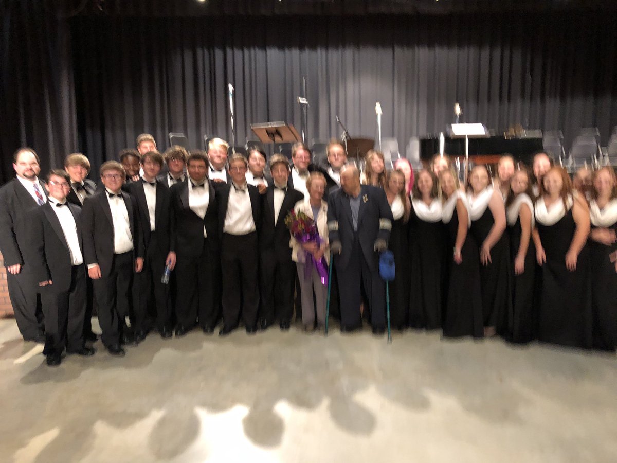 Kkristy2's tweet photo. Phenomenal evening at SDH.  What an honor to have Holocaust survivors Dr. and Claudia Fribourg with us! #neverforget. Great job SDH @CarsonDailey77 @SDCherokee @SdhsSingers https://t.co/tWaHeQorAs
