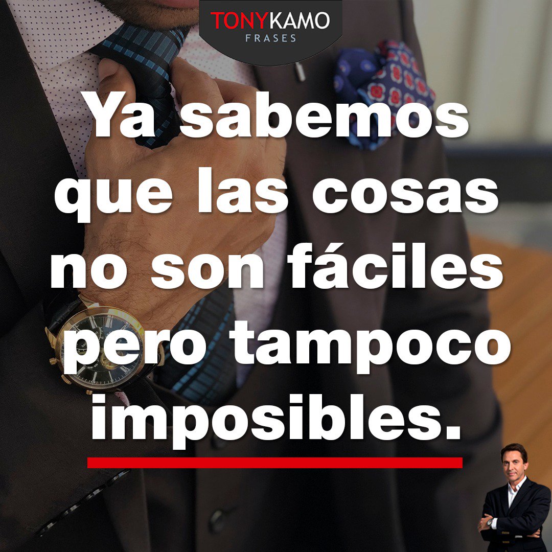 tonykamo's tweet photo. Nunca olvides encontrar la técnica adecuada para que tu camino sea más fácil. #frasesTonyKamo #siempresepuedeTK https://t.co/F1azwfSs9v