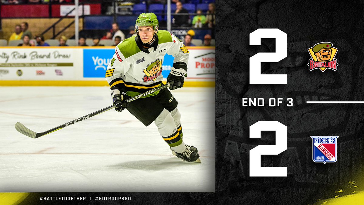 OHLBattalion's tweet photo. First taste of extra time this season.

SOG: NB-30 KIT-31

#BattleTogether | #NBvsKIT https://t.co/ONUBtjaXqN