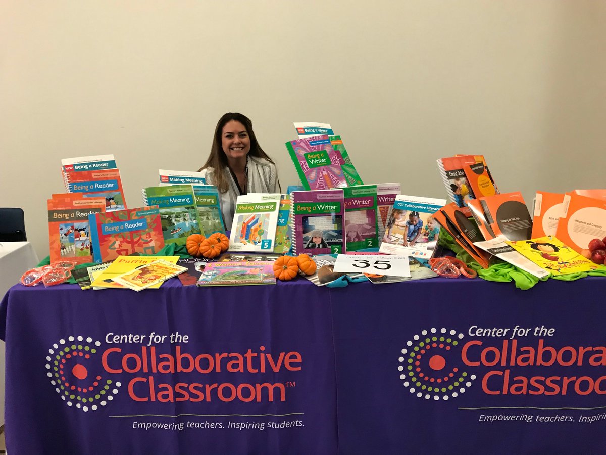 Celebrating Autumn and the impact of The Center for the Collaborative Classroom on teacher and student learning at The Tri-Conf. with  Gilma Maldonado from New Edulight #collabclassroom #TriConf19 #ASFM